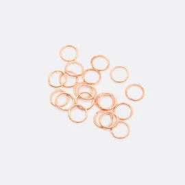Biegeringe Spaltringe für Charms 6mm Kupfer 20Stück