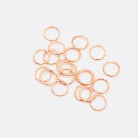 Biegeringe Spaltringe für Charms 8mm Kupfer 20Stück