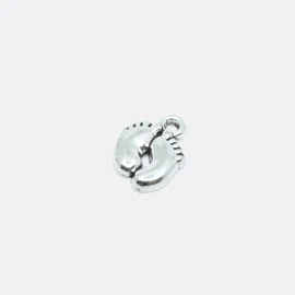 Charm Anhänger Füße Silber 1 Stück