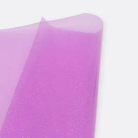 Transparentes Glitter-Vinyl in Lila