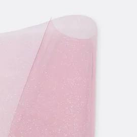 Transparentes Glitter-Vinyl in Rosa