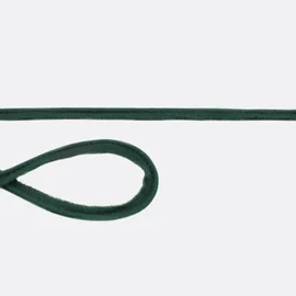 Elastisches Paspelband aus Baumwolljersey in Dunkelgrün