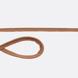 Elastisches Paspelband aus Baumwolljersey in Hellbraun