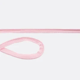 Elastisches Paspelband aus Baumwolljersey in Hellrosa