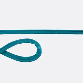 Elastisches Paspelband aus Baumwolljersey in Petrol