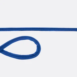 Elastisches Paspelband aus Baumwolljersey in Royalblau