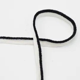 Paspel mit Flauschbesatz in Black