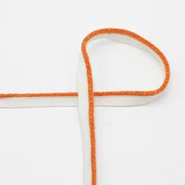 Paspel mit Flauschbesatz in Orange