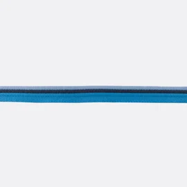 Paspel 15 mm dreifarbig türkis/dunkelblau/hellblau