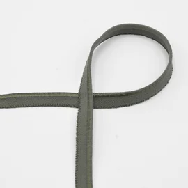 Elastisches Paspelband, 10 mm breit, in Army