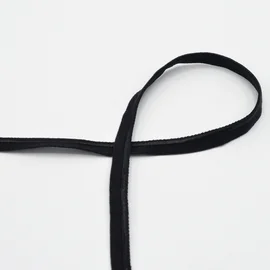 Elastisches Paspelband, 10 mm breit, in Black