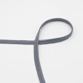 Elastisches Paspelband, 10 mm breit, in Grey