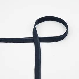 Elastisches Paspelband, 10 mm breit, in Marine