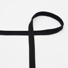 Elastische Biese aus Jersey, 10 mm, in Black