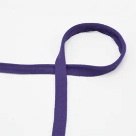 Elastische Biese aus Jersey, 10 mm in Dark Purple