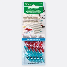 CLOVER Mini-Stoffklammern 20Stück
