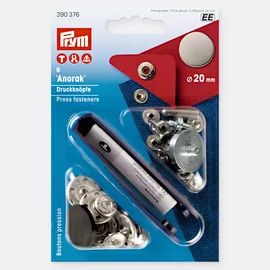 PRYM Anorak Druckknöpfe 20 mm Alteisen