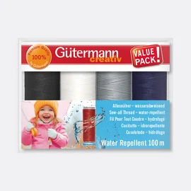 Gütermann Allesnäher Water Repellent Set Neutral 4x100m