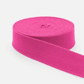 Gurtband Baumwollmix Soft 25 mm Pink (B47)