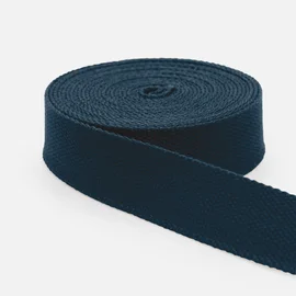 Gurtband Baumwollmix Soft 25 mm Petrol (D103)