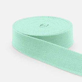Gurtband Baumwollmix Soft 25 mm Mint (D871)