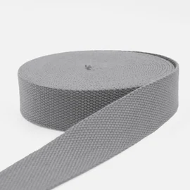 Gurtband Baumwollmix Soft 40mm Länge Mausgrau B24