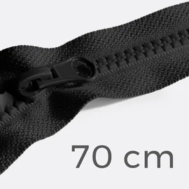 Jacken-Reißverschluss teilbar 70cm schwarz B5