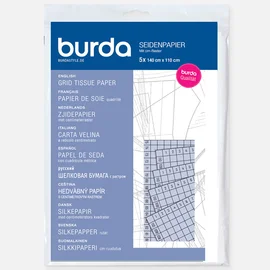 burda Seidenpapier Gerastert 140x110cm 5Blatt 
