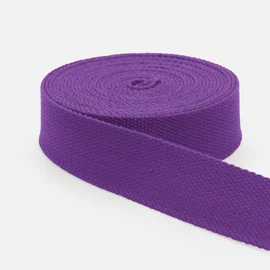 Gurtband Baumwollmix Soft 25mm Lila Mittel B41