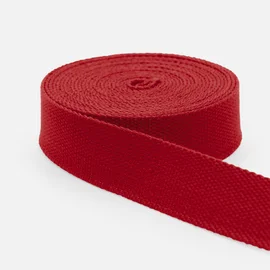 Gurtband Baumwollmix Soft 25mm Blutrot B54