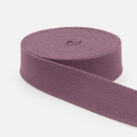 Gurtband Baumwollmix Soft 25mm Blasslila D206