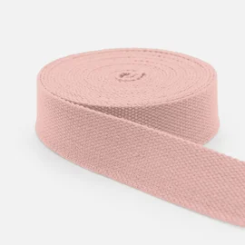 Gurtband Baumwollmix Soft 25mm Nude D209