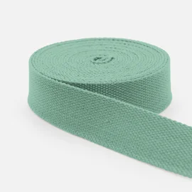 Gurtband Baumwollmix Soft 25mm Mint D250