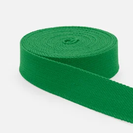 Gurtband Baumwollmix Soft 25mm Grasgrün D52