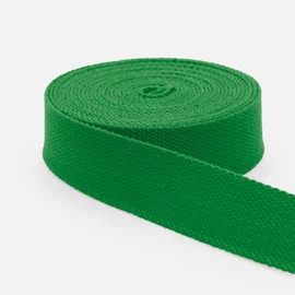 Gurtband Baumwollmix Soft 25mm Waldgrün D876