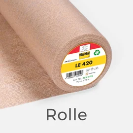 Vlieseline Bügeleinlage LE 420 Ledereinlage 90cm breit 25m Rolle