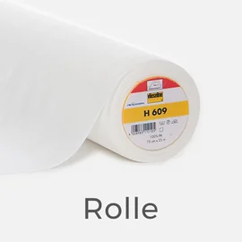 Bügelvlies Vlieseline H609 Weiß 75cm breit 25m Rolle