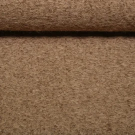  Mantelstoff Woll Bouclé Kamelbraun