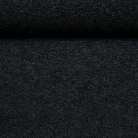  Mantelstoff Woll Bouclé Schwarz