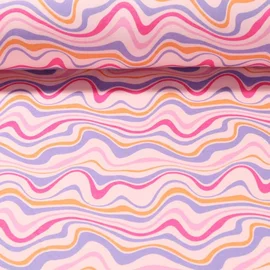 Alpenfleece Wellen Rosa