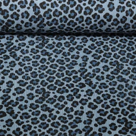 Babycord Stretch Leomuster Hellblau