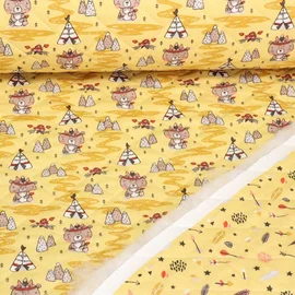 Babystepp Doubleface Bärentipi Gelb