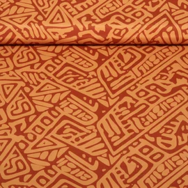 Badeshorts-Stoff Abstrakt Ziegelrot