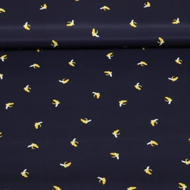 Badeshorts-Stoff Bananen Navy 
