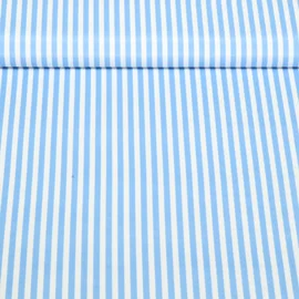 Badeshorts-Stoff Streifen Weiß Blau 