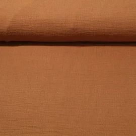 Bambus Musselin Nougatbraun