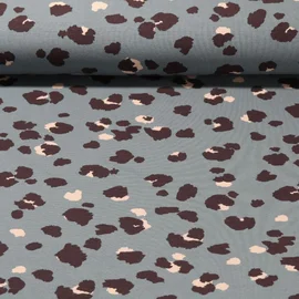 Bambus Viskosejersey Leo Blau