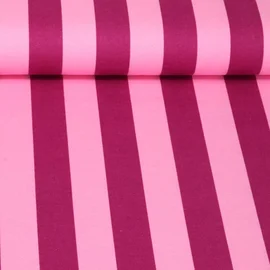 Baumwoll Flanell Gestreift Beere Rosa