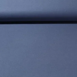 Baumwoll Flanell "Ivy" Uni Jeansblau