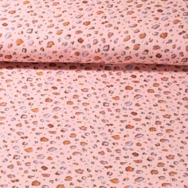 Baumwoll Musselin Leo Rosa